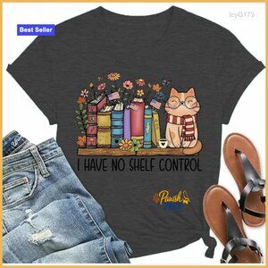 Women's Relaxed Fit Short Sleeve Graphic Tee, Soft Stretch Fabric, Crew Neck